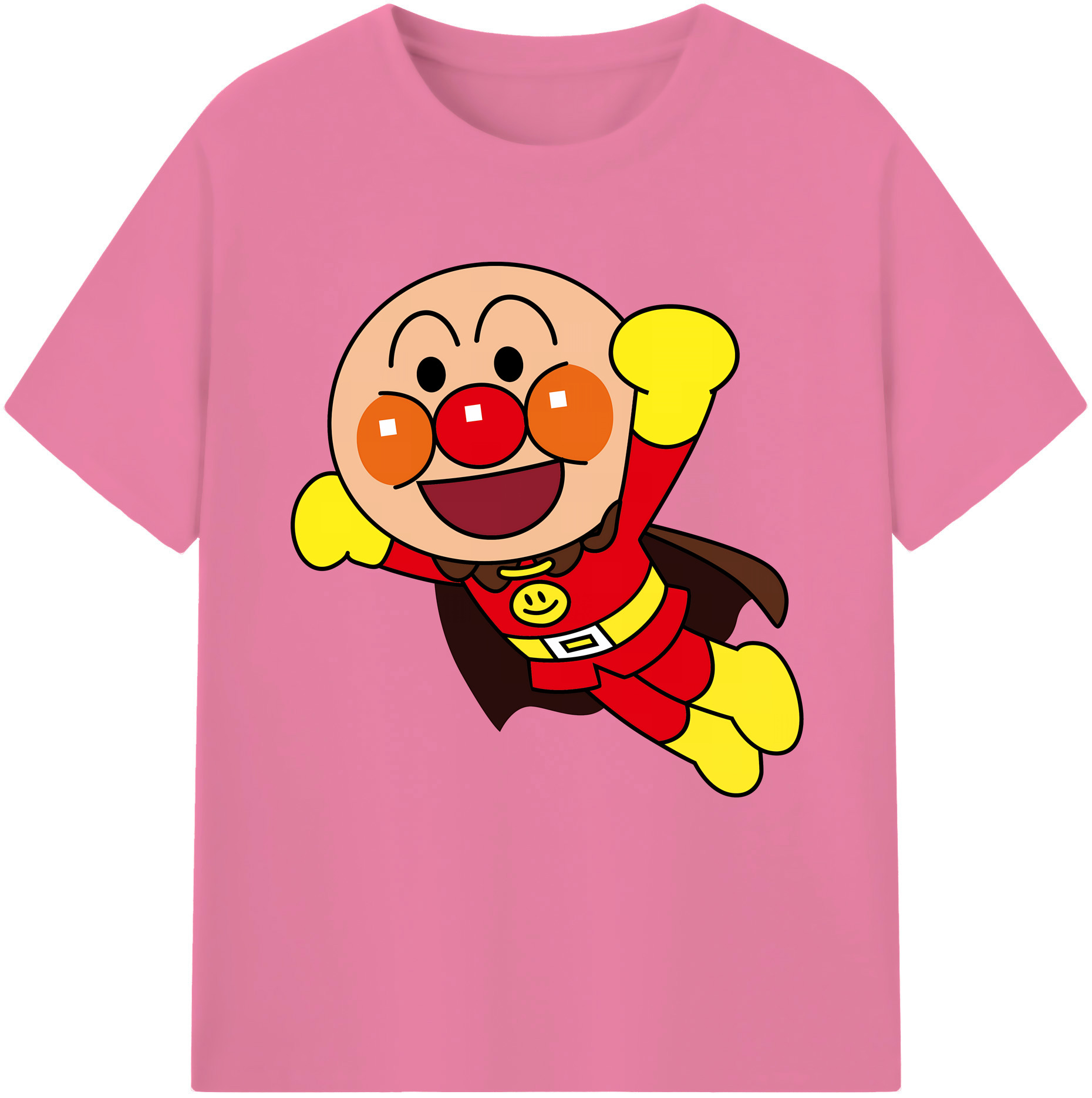 （画像用） アンパンマン Anpanman 綿100％半袖Tシャツ（フロントプリント）